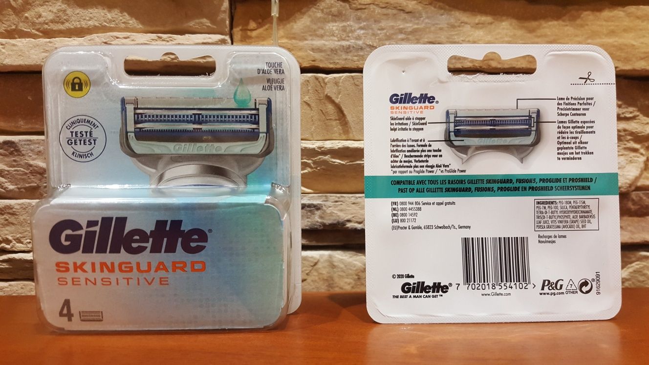 Lâminas Gillette Skinguard 4x unidades