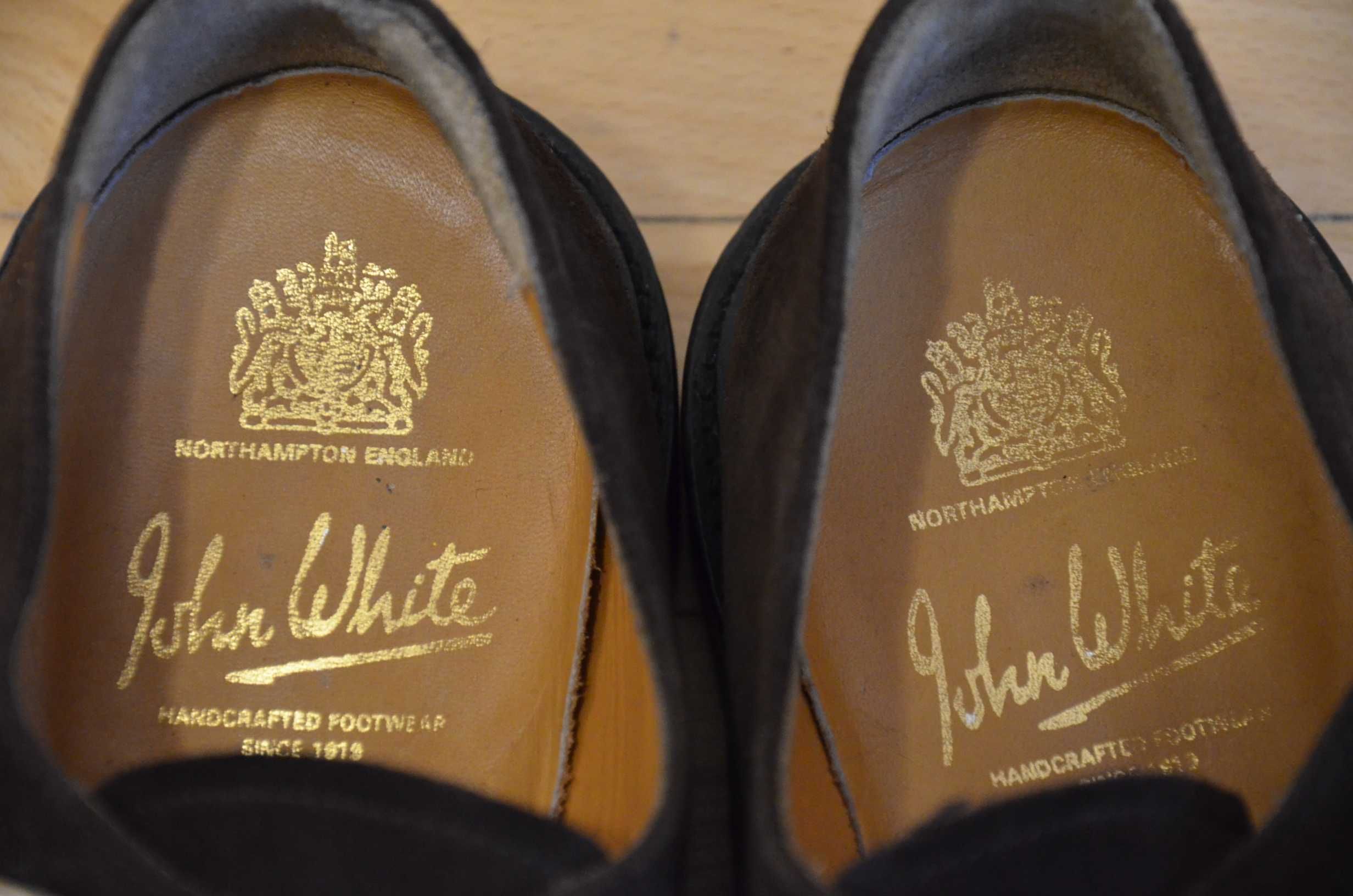 Buty monki John White 44 wkł.29 skóra zamszowa superstan single monk