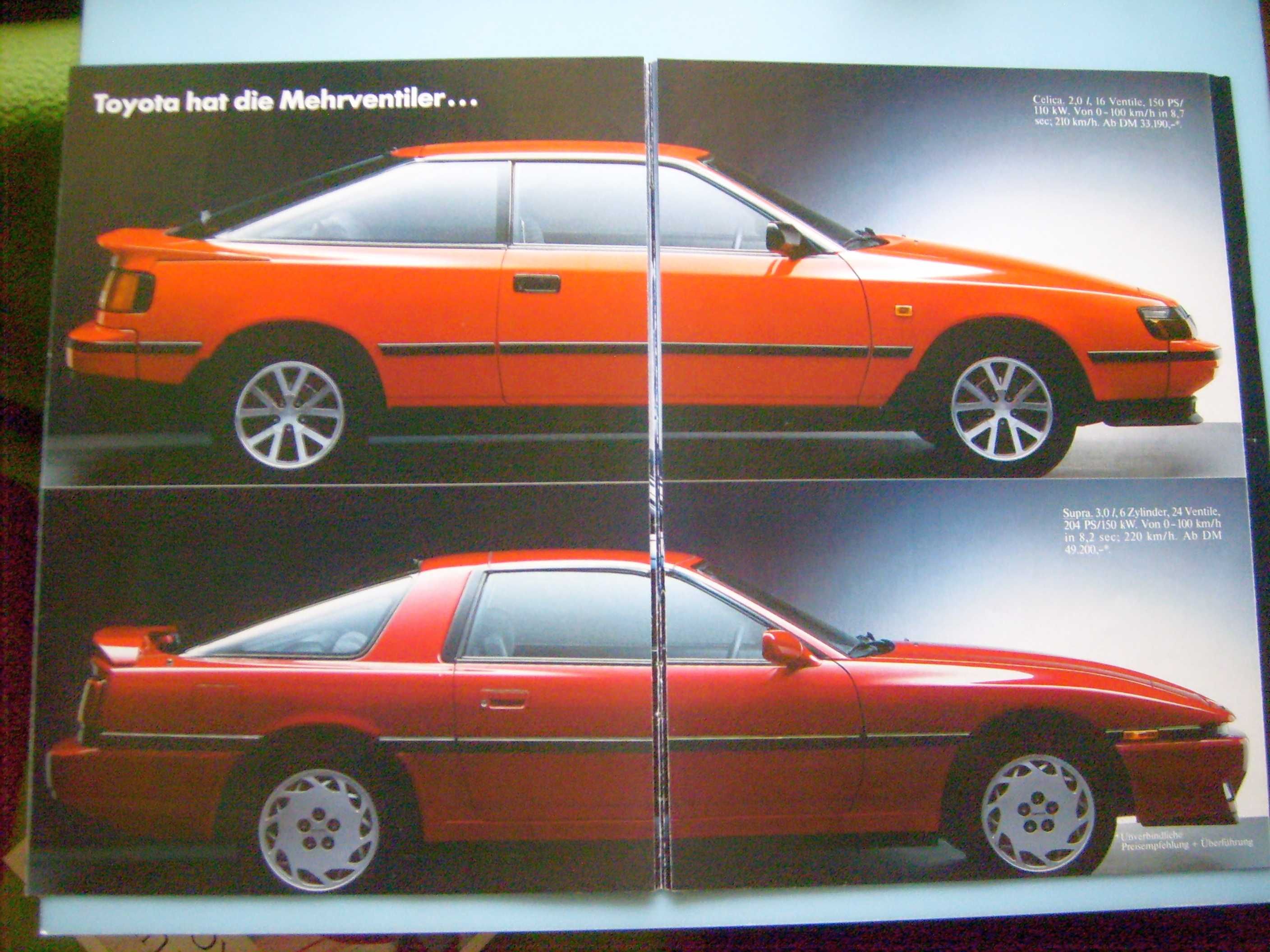 TOYOTA Programm x 3 *1987 - 1988 Camry Supra Celica Corolla...