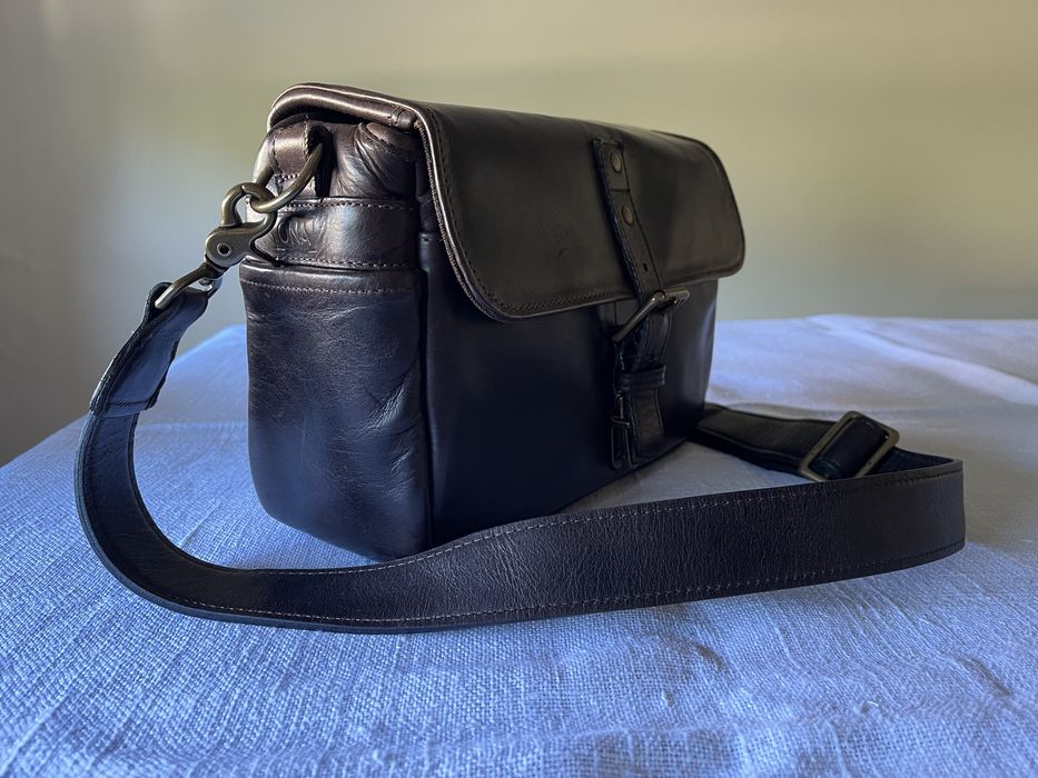 Saco fotografia em pele genuina ONA Bowery