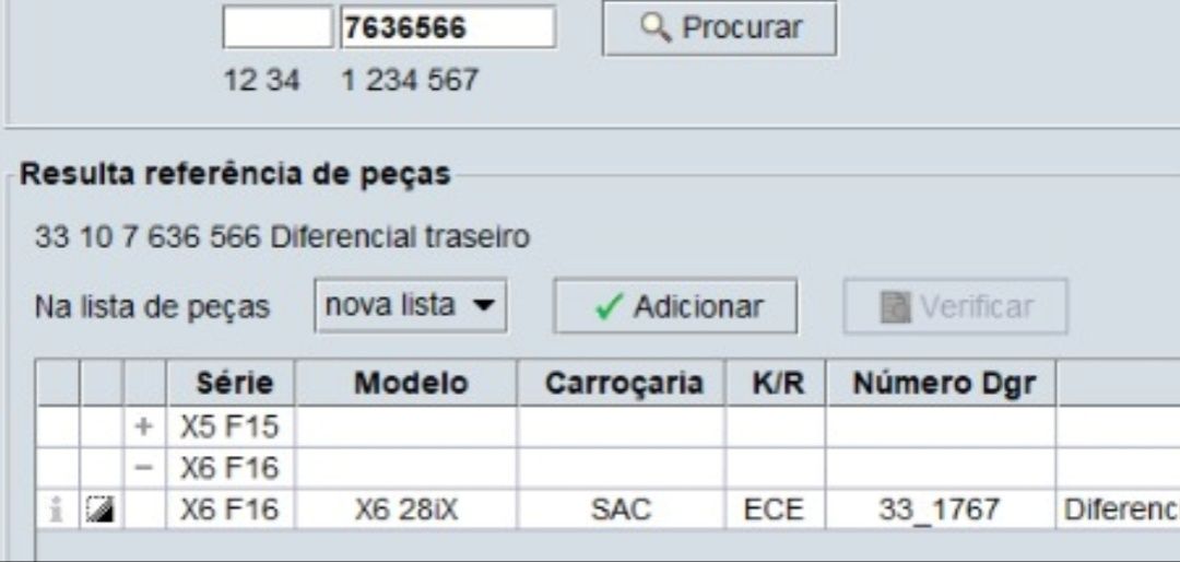 BMW Diferencial traseiro para X5 F15 e X6 F16- Novo em caixa