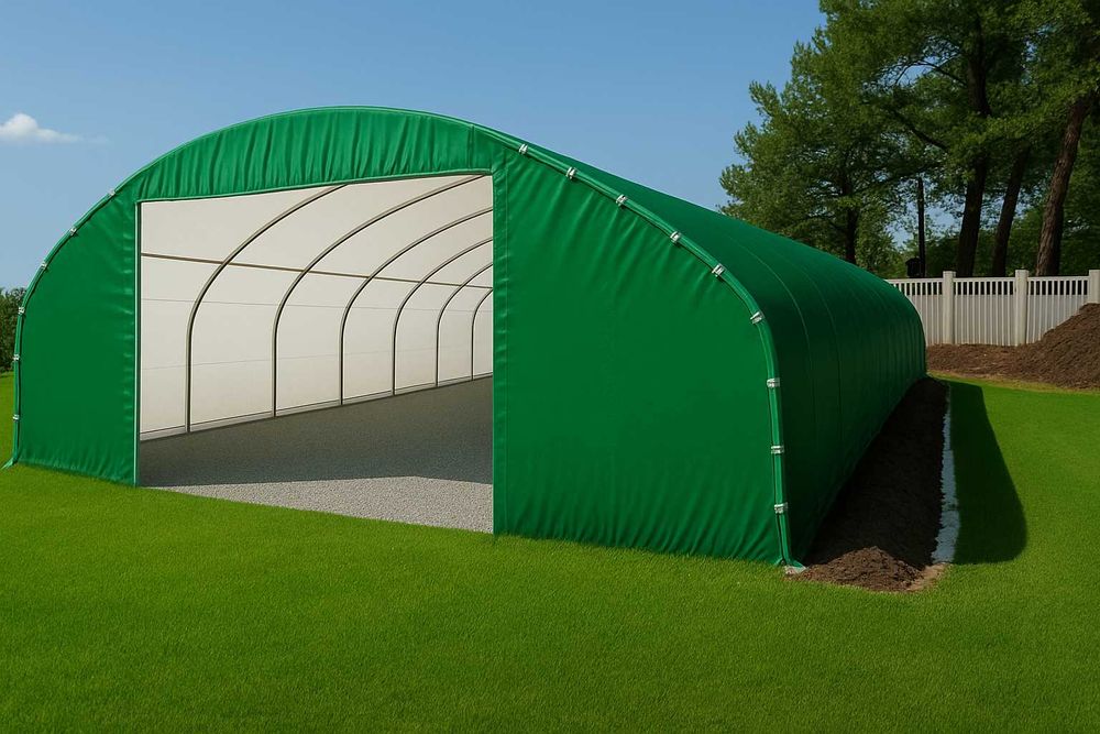 Hala Namiotowa Łukowa Rolnicza Magazyn na Bale Wiata Tunelowa 6.5x4x15