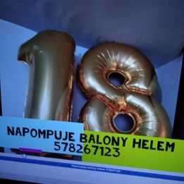 Napompuje balony helem Posiadam też napompowane balony