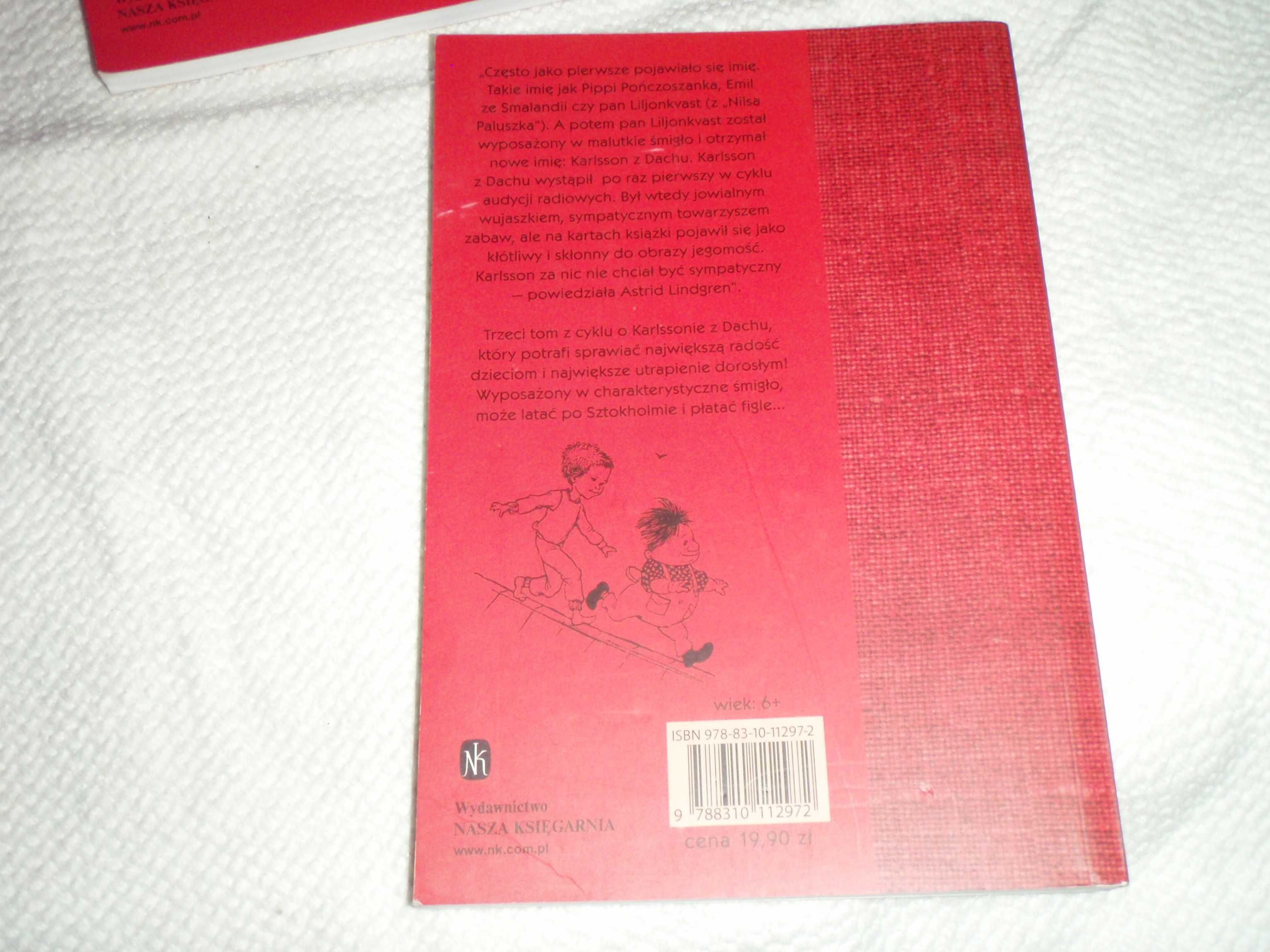 Karlson z dachu - Astrid Lindgren 3 części z serii