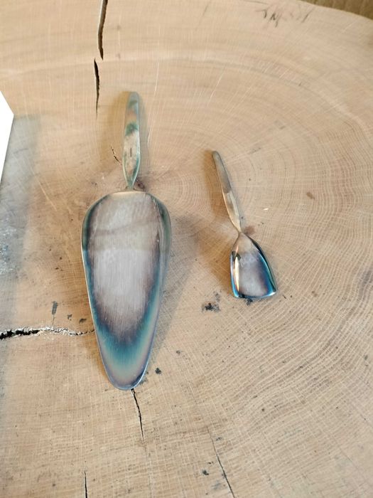 WMF posrebrzama łopatka do ciasta + łyżeczka