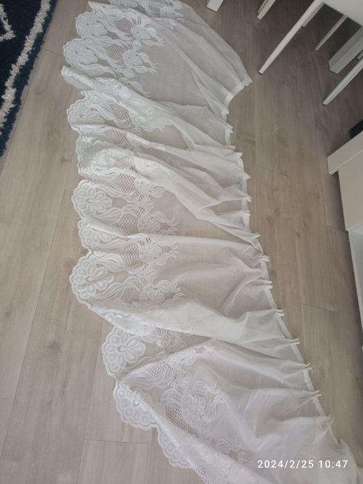 Firanka biała krótka