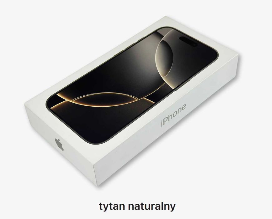 NOWY iPhone 16 Pro Max 256GB Tytan Naturalny 5000zł Żelazna 89 W-wa
