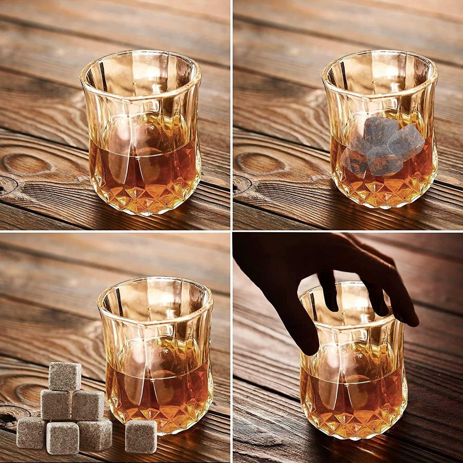 PREZENT na dzień chłopaka SZKLANKI DO WHISKY kostki KUFEREK na prezent