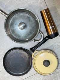 Набор посуды  сковородки кастрюля Термос