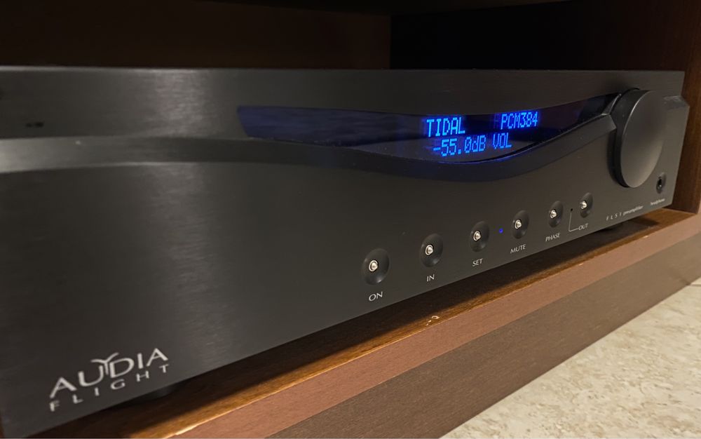 Audia Flight FLS1 przedwzmacniacz i karta DAC AKM 4497EQ USB Toslink