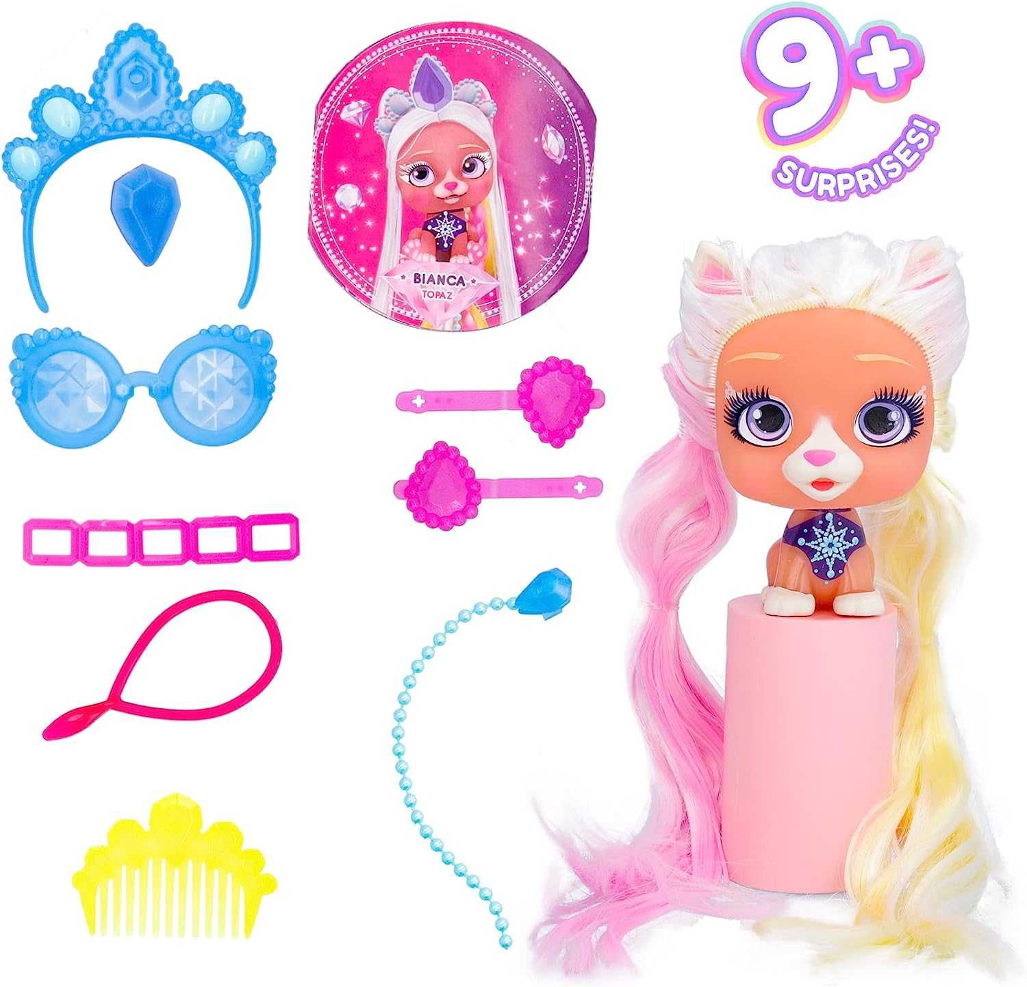 Домашний любимец питомец собачка сюрприз IMC Toys VIP Pets Glam Gems