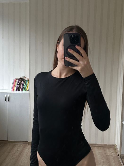 класичне чорне боді amisu