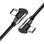 Kabel Ugreen Us323 kątowy Usb-c - Usb-c Pd Qc Scp 3a 480Mb/s 1m - szar