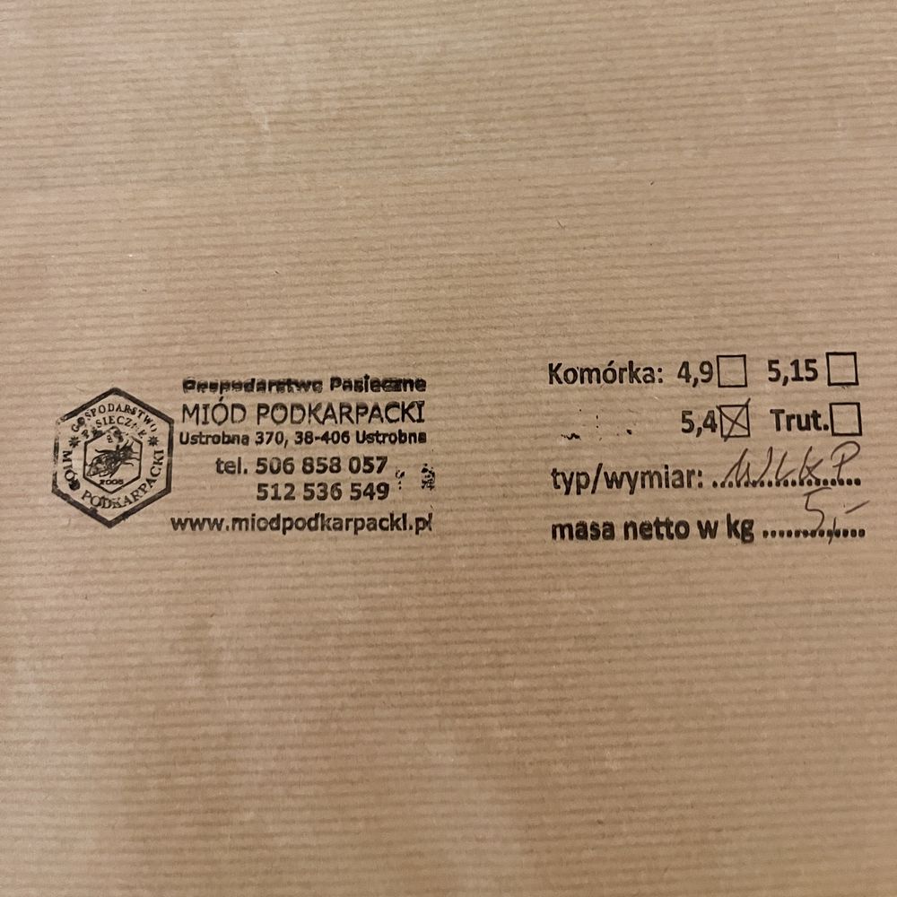 Węza Pszczela wielkopolska 5kg
