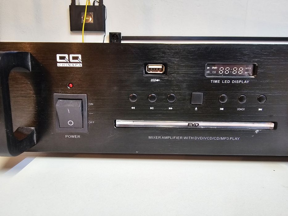 Підсилювач трансляційний QQ LPA 150FCD, з DVD/CD, на 5 каналів