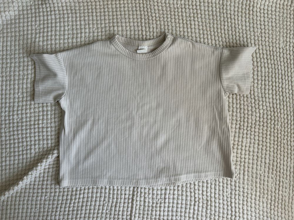 Zestaw hm h&m tshirt legginsy top oversize 104 jak Bobo Choses