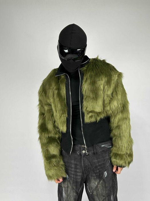 Бомбер зелений камо с мехом куртка курточка пуховик мех MA-1 jacket