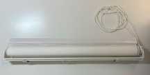Kit 2 estores de rolo 60/57x190 cm Branco