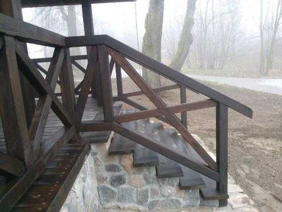 balustrada drewniana