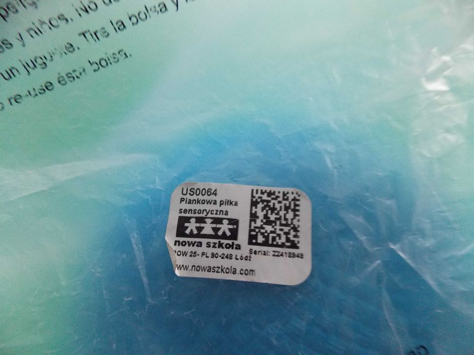 Piankowa piłka sensoryczna