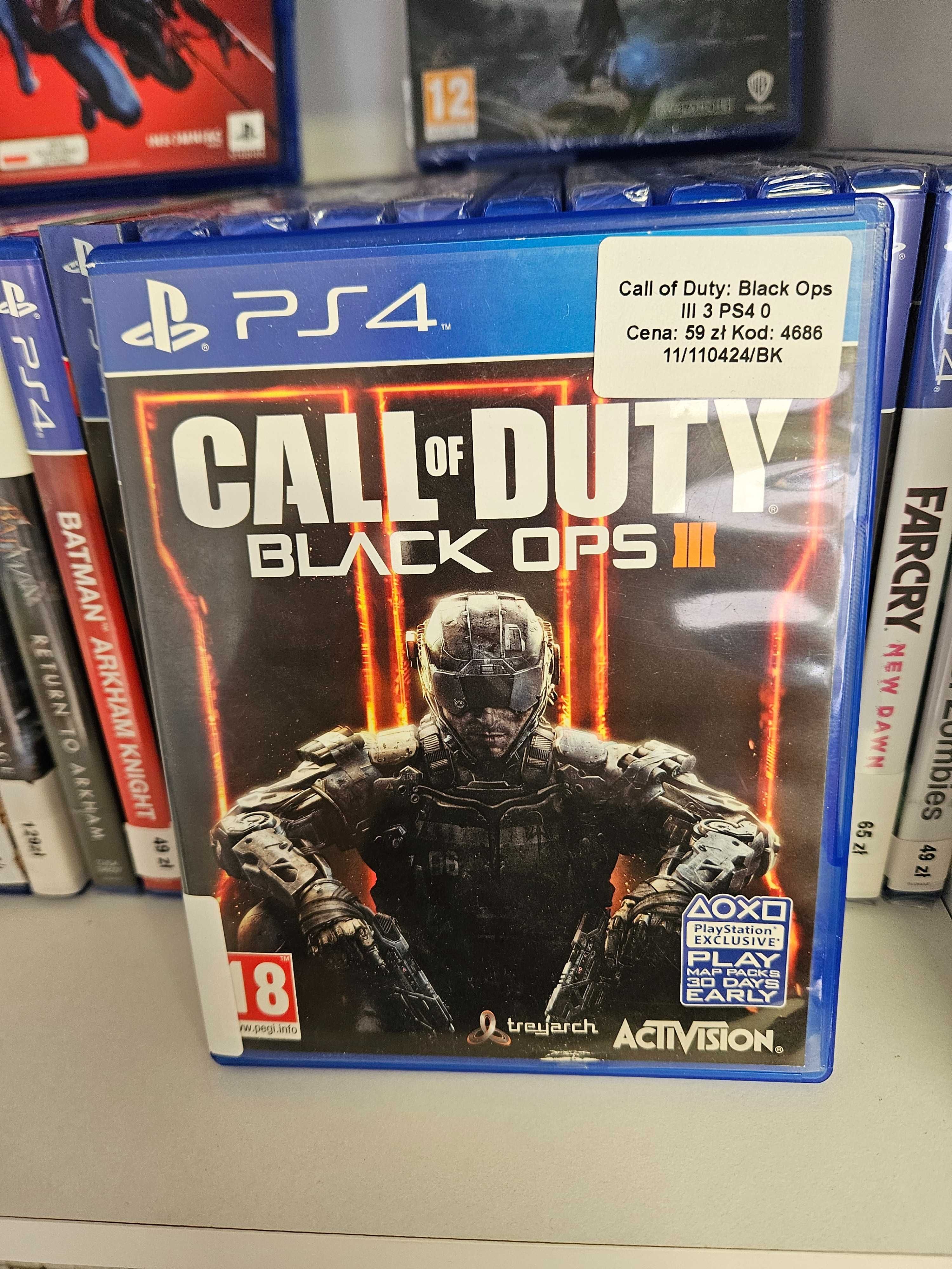 Call of Duty Black OPS 3 PS4 - As Game & GSM - 4686