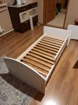 Tapczanik łóżko 140x70 białe dla dziecka 3-7 lat