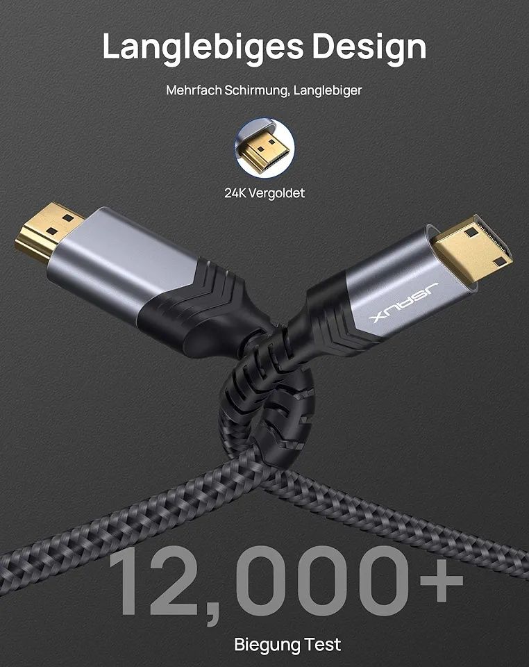 Kabel Jsaux CV0026 HDMI - mini HDMI 2 m