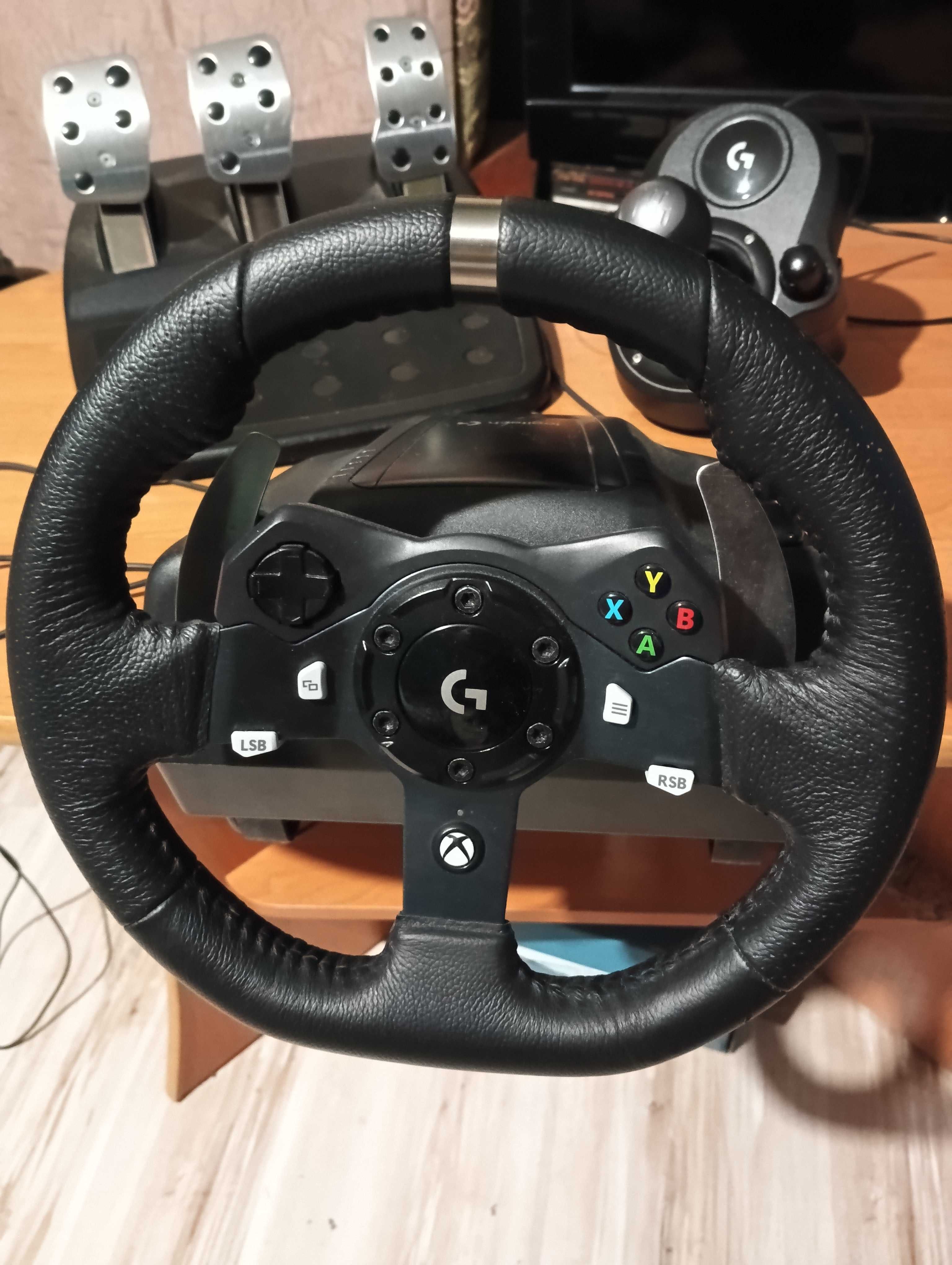 Kierownica Xbox Logitech g920 + shifter