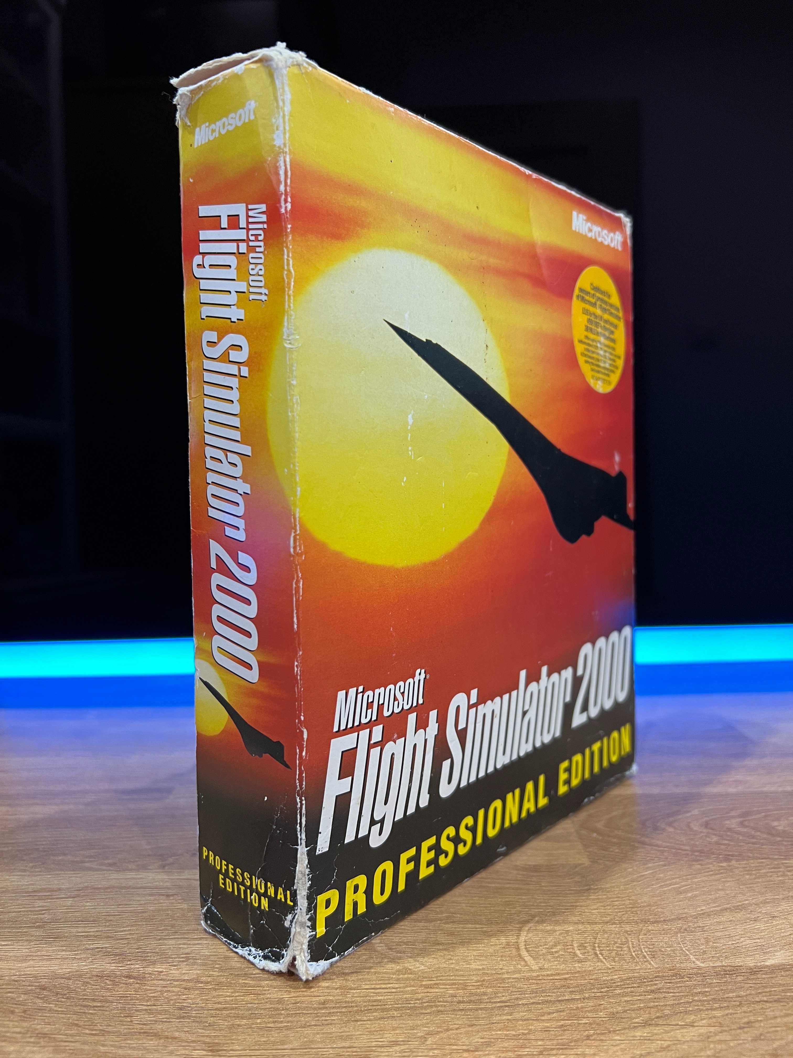 Flight Simulator 2000 Professional (PC EN 1999) Big Box komplet