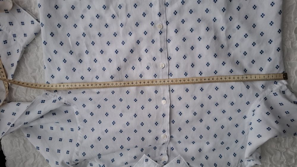 Massimo Dutti. Koszula męska taliowana. Len z bawełną.