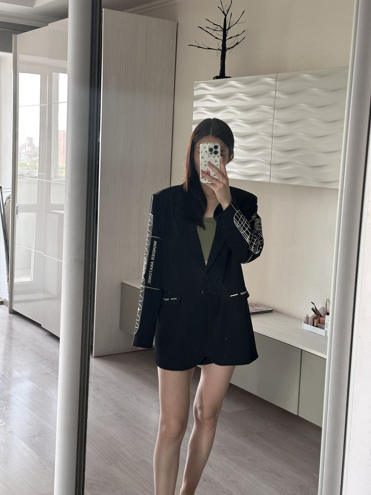 Піджак з чоловічого крою ace cher17 zara оверсайз