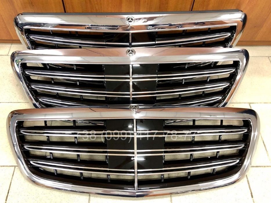 Решетка Рестайлинг AMG S63 S65 S600 Mercedes S-Class W222 S560 S550
