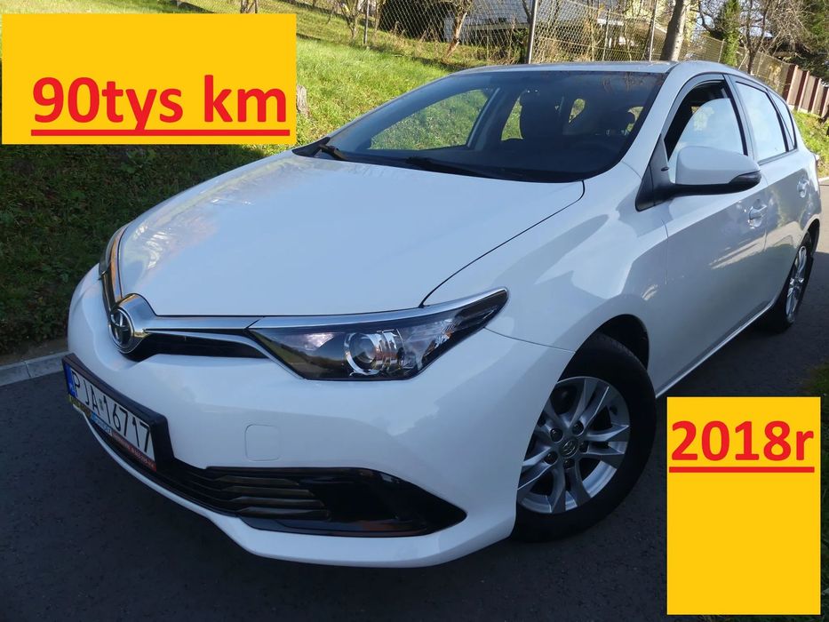 Toyota Auris 2018r TYLKO 90 tyśkm Salon PL Bardzo ładna