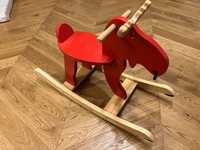 Koń na biegunach Ikea Ekorre drewniany