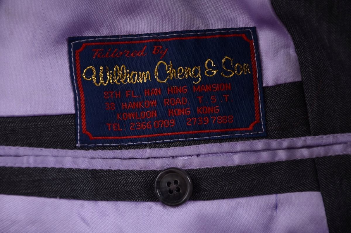 WILLIAM CHENG&SON ciemnoszara marynarka r. 52