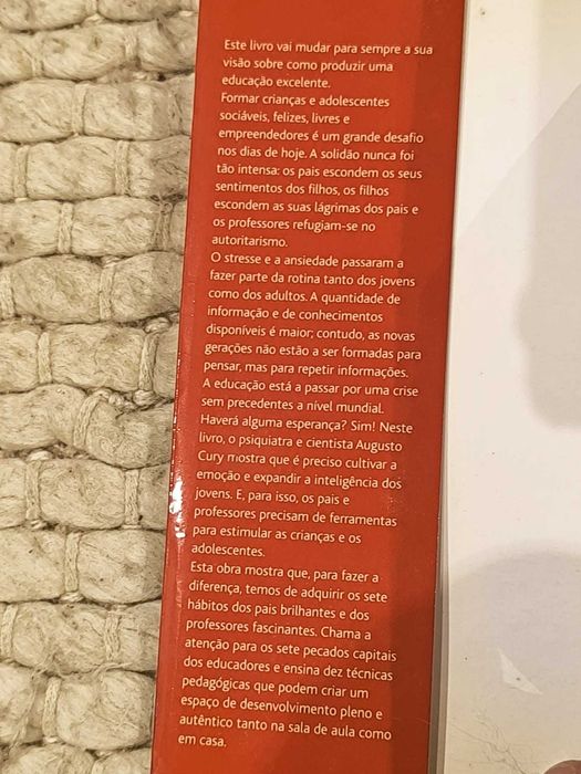 Livro "Pais Brilhantes, Professores Fascinantes" de Augusto Cury