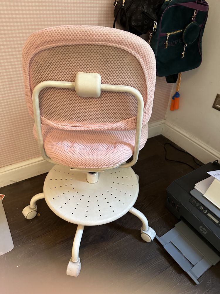 Krzesło Ikea różowe