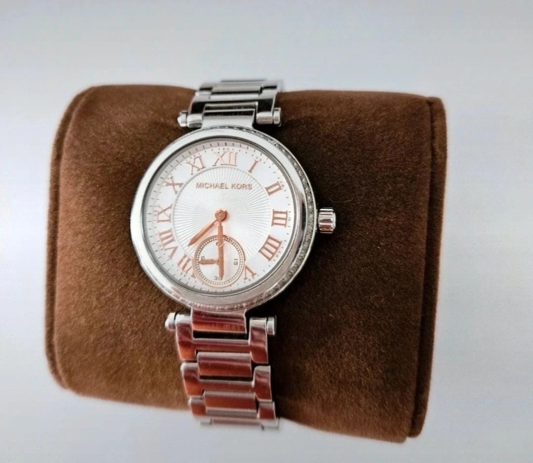 Srebrny zegarek Michael Kors zegarek na bransolecie