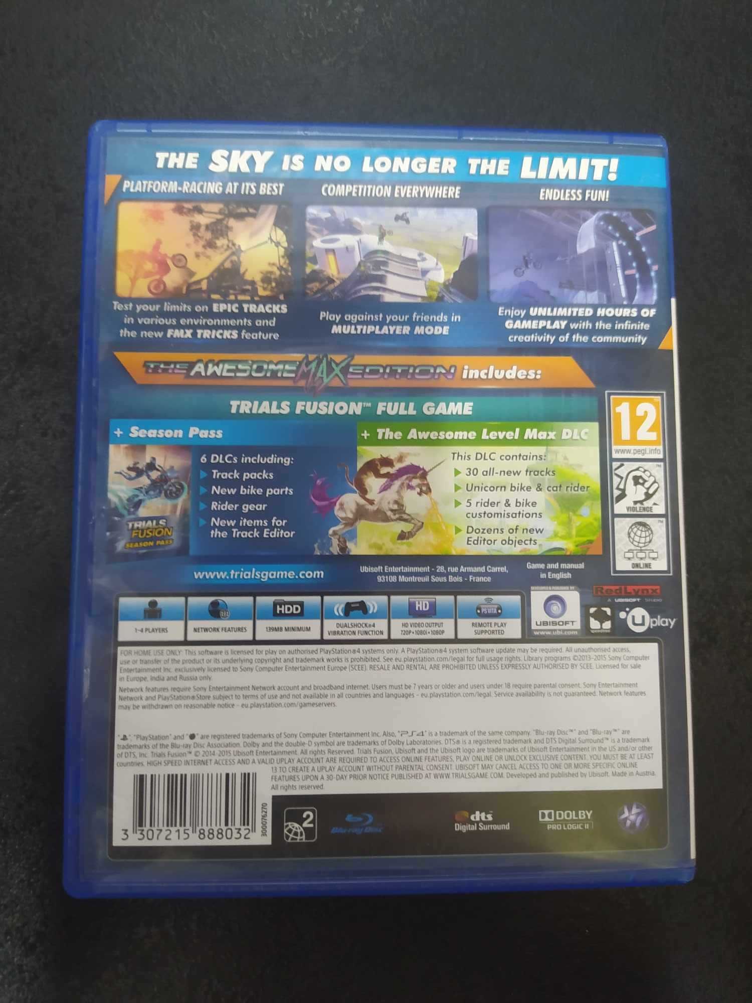Trials Fusion PS4 gra po Angielsku