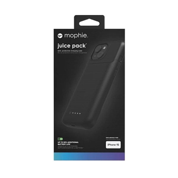Etui Mophie Juice Pack do iPhone 15 z wbudowanym powerbankiem 2400 mAh