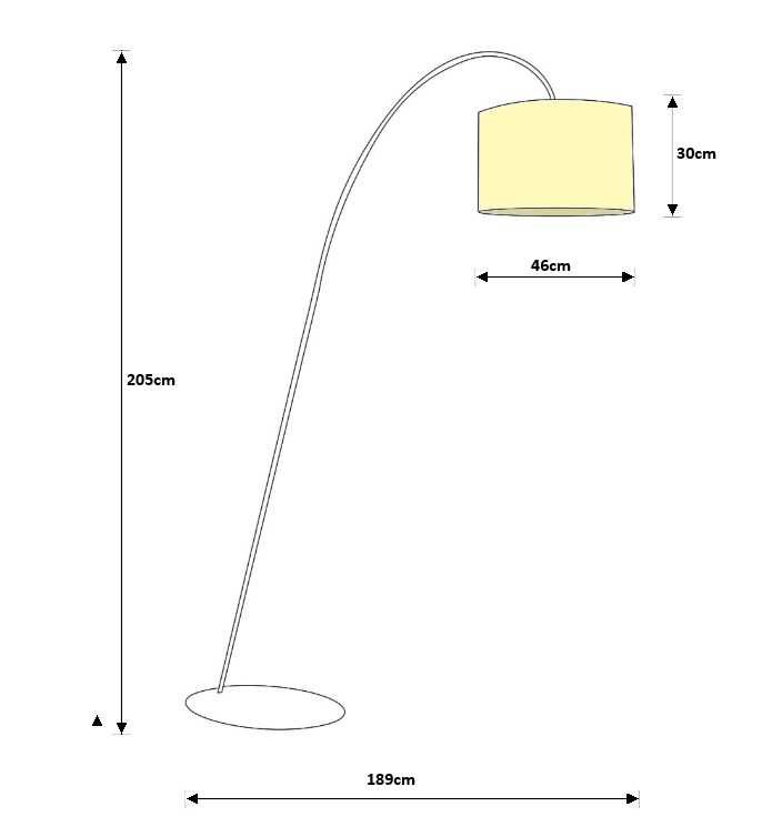 Lampa Alice Ecru stojąca, podłogowa