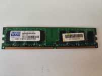 Pamięć RAM: 1x GOODRAM DDR2 2GB 800MHz i  512 MB 667 MHz CL9