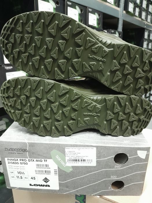 "Черевики тактичні ""LOWA Innox PRO GTX Mid TF"" Ranger Green"