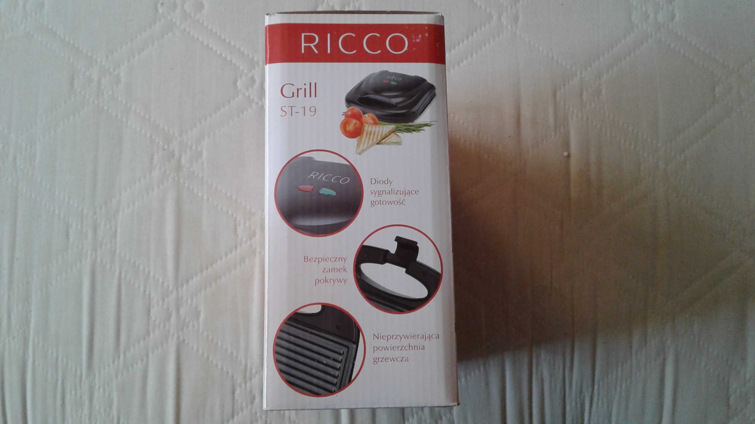 Grill Elektryczny RICCO model ST-19, 700-800W NOWY