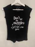 Czarny t-shirt koszulka Harry Potter (XS/S)