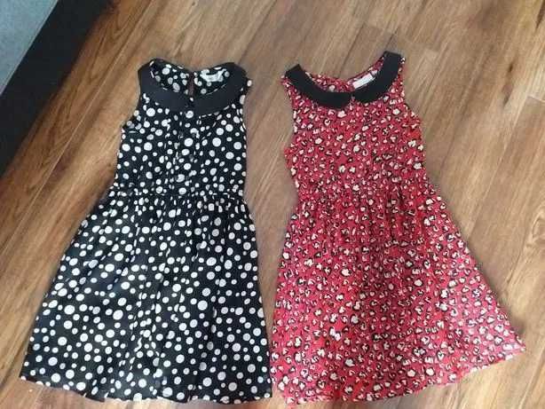 Sukienka r.122/128 czerwona w serduszka I girlswear r.7 lat