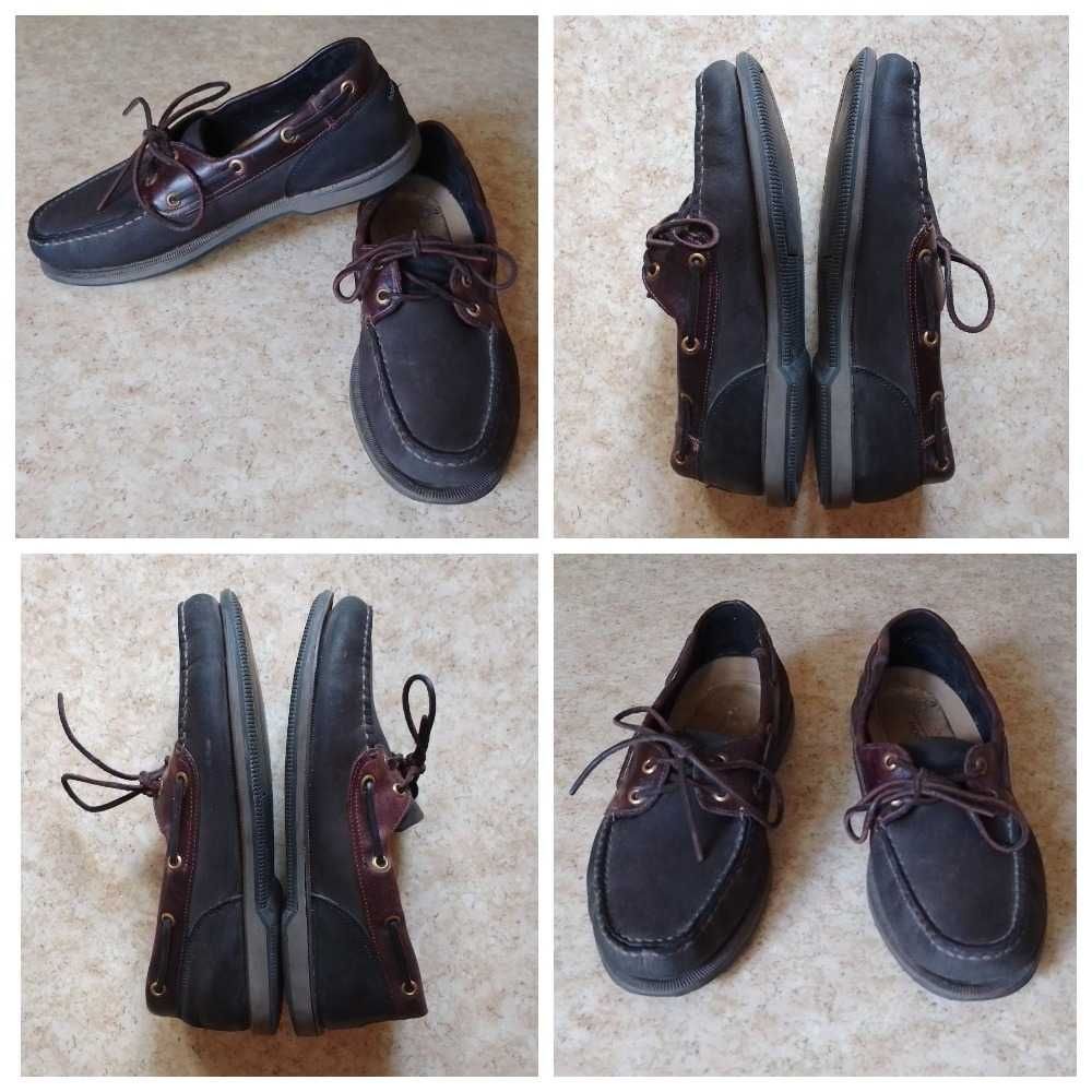 Кожаные неубиваемые топсайдеры Timberland и Rockport. Мокасины, броги.
