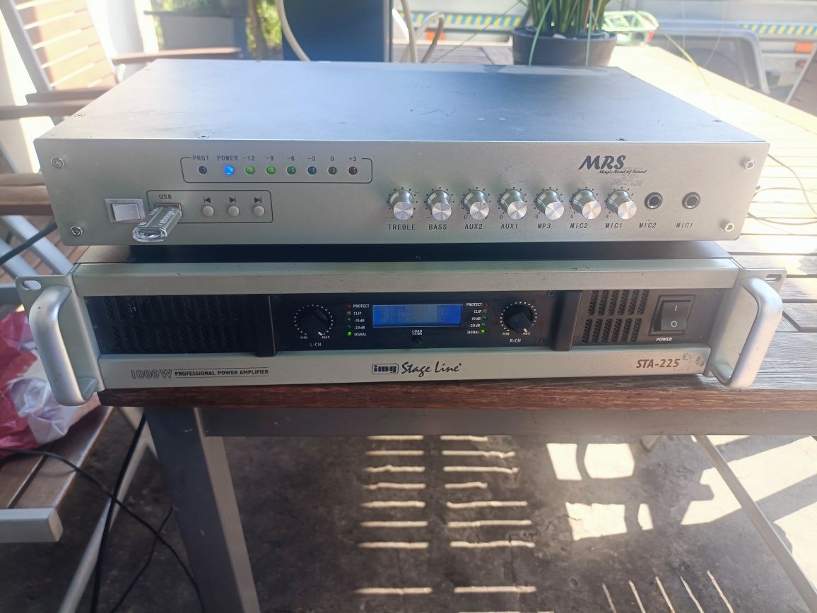 Wzmacniacz IMG stage line STA-225 2x350w monacor Behringer Pioneer 700