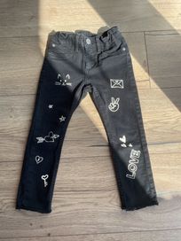 Spodnie jeansy regulowane H&M 104 dziewczynka