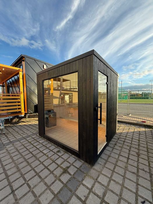 Sauna ogrodowa CLT z piecem 9kW i akcesoriami GRATIS